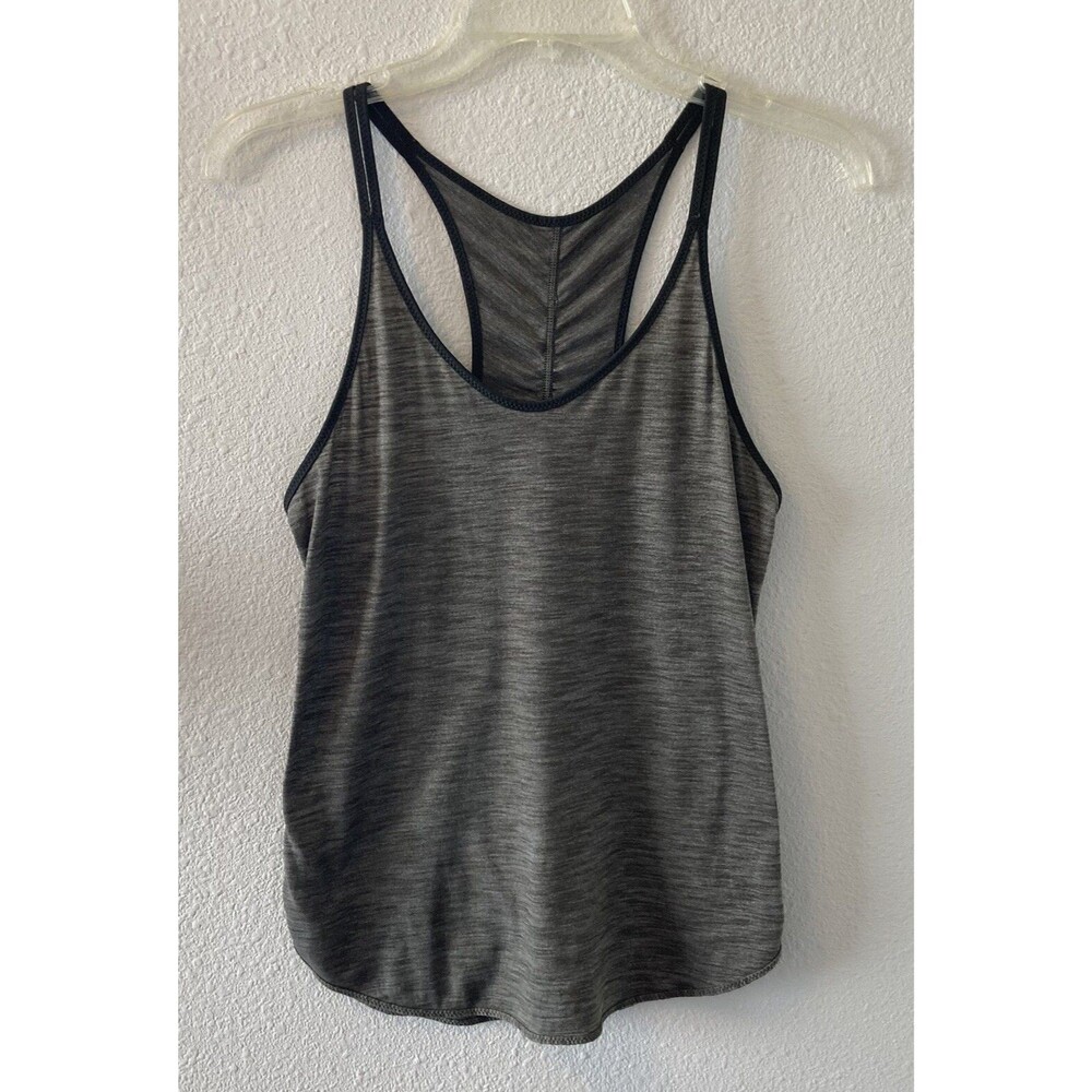 Lululemon Women's Tank Top Racerback Heathered Green Split Strap Size 4 or 6